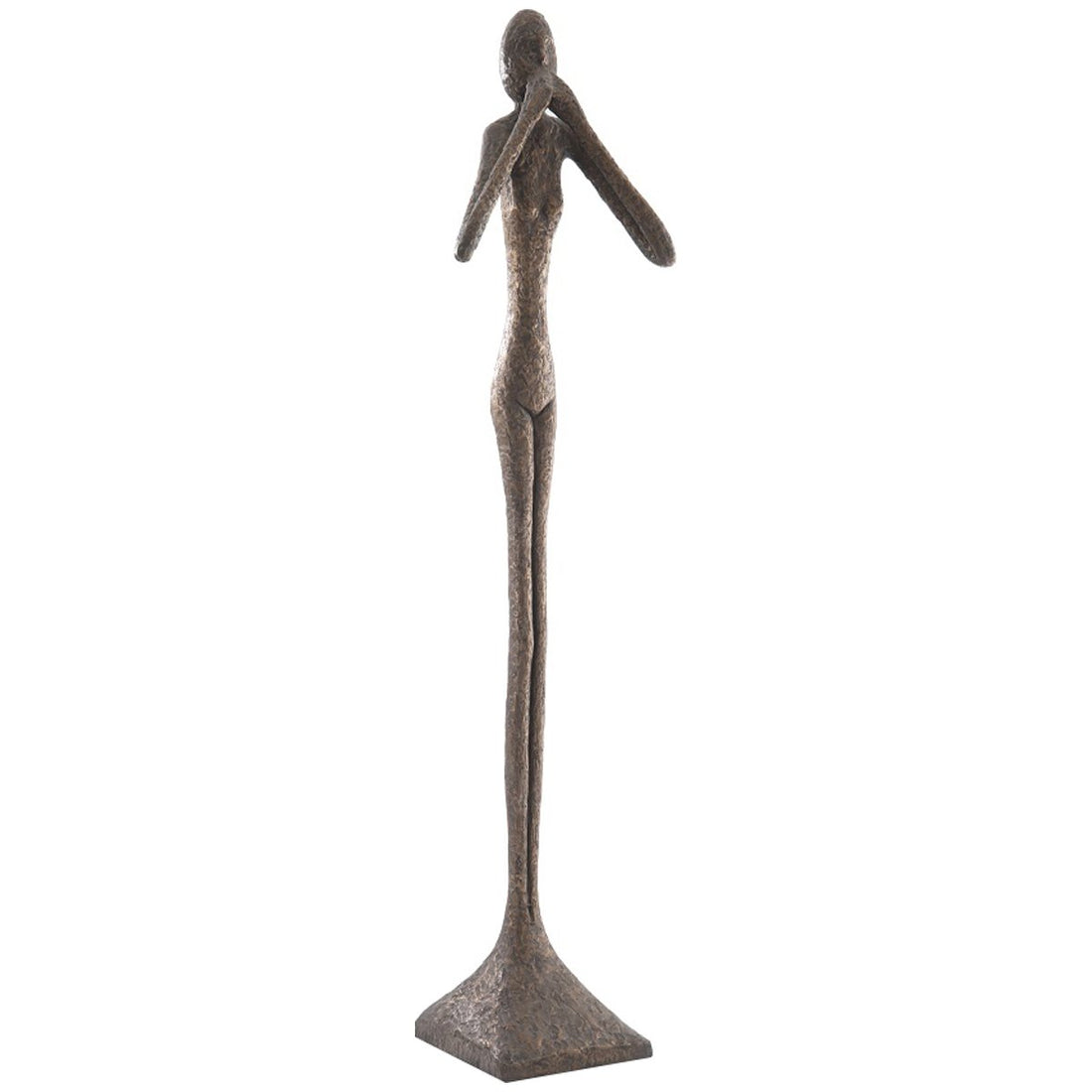 Phillips Collection Speak No Evil Large Slender Sculpture, Bronze