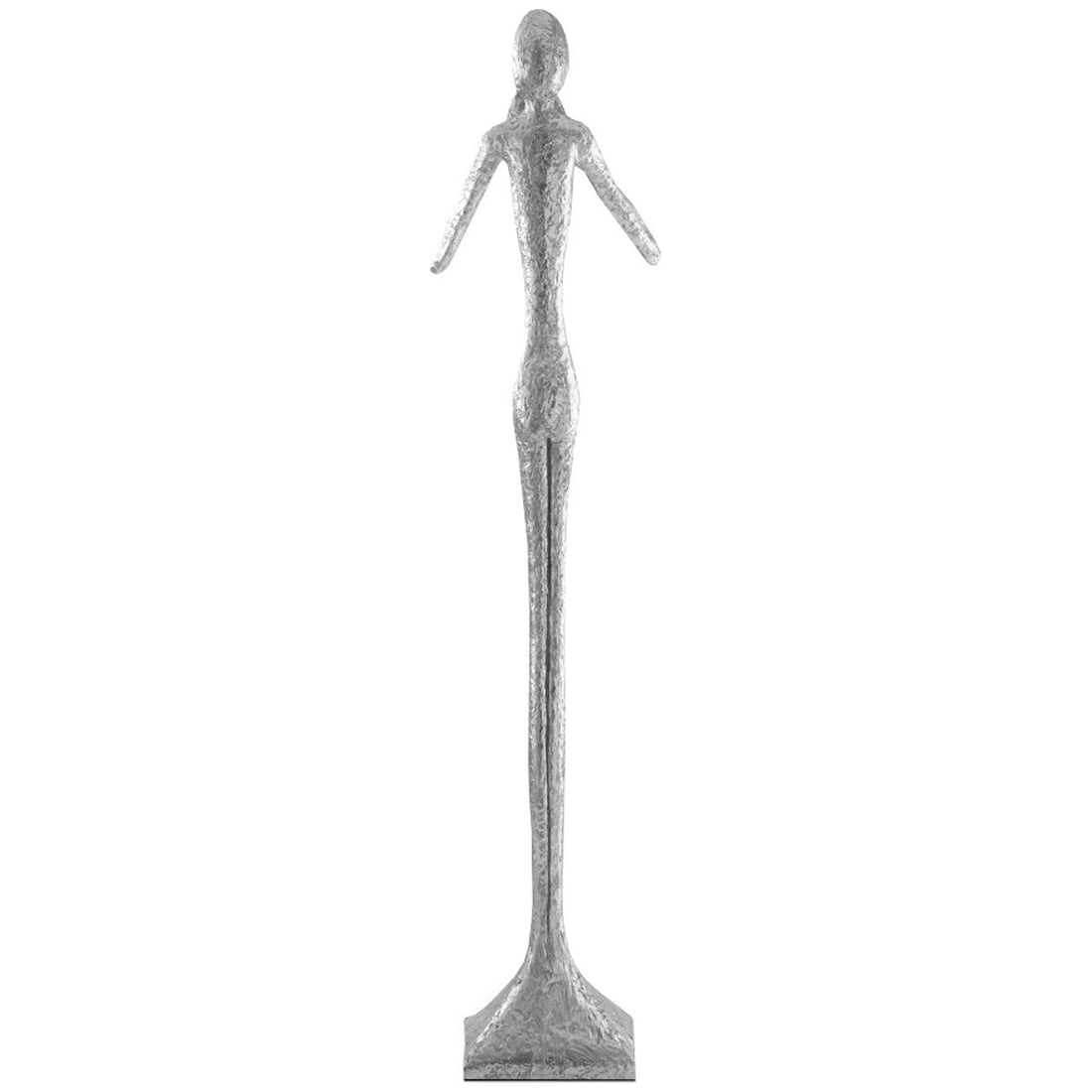 Phillips Collection Speak No Evil Large Slender Sculpture, Silver Leaf