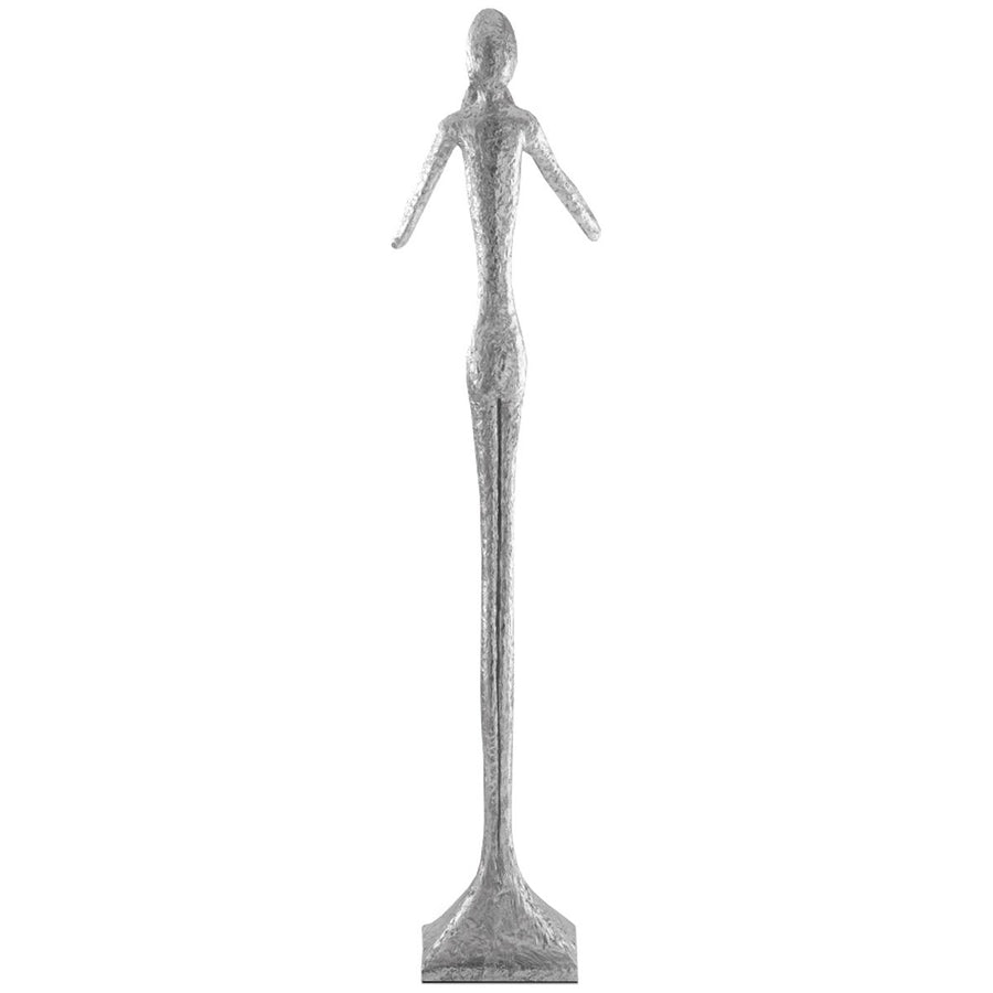 Phillips Collection Speak No Evil Large Slender Sculpture, Silver Leaf