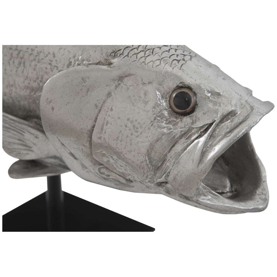 Phillips Collection Large Mouth Bass Fish Sculpture with Stand