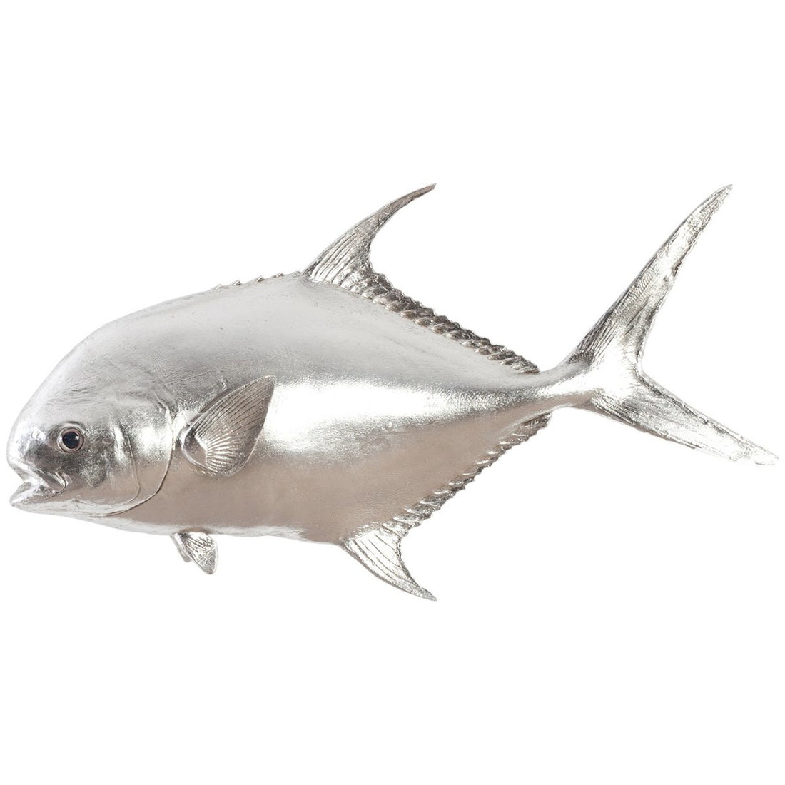 Phillips Collection Permit Fish Wall Sculpture, Silver Leaf