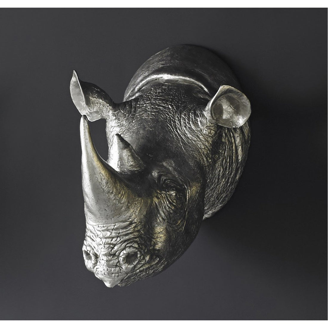 Phillips Collection Rhino Silver Leaf Wall Art