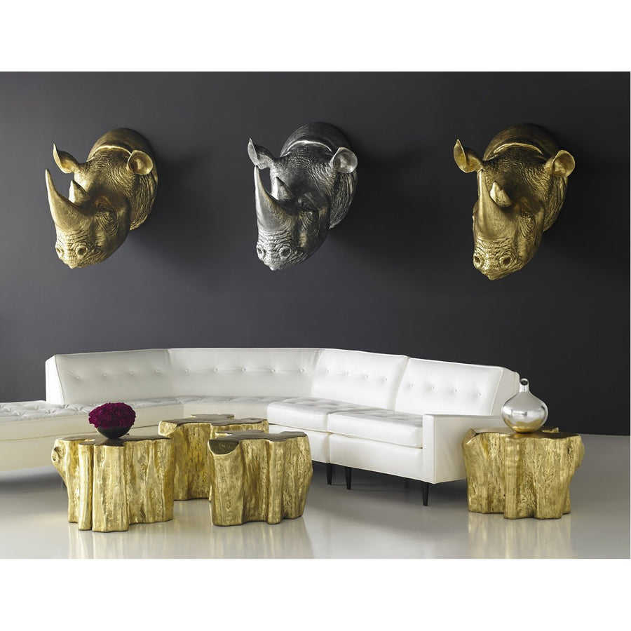 Phillips Collection Rhino Silver Leaf Wall Art