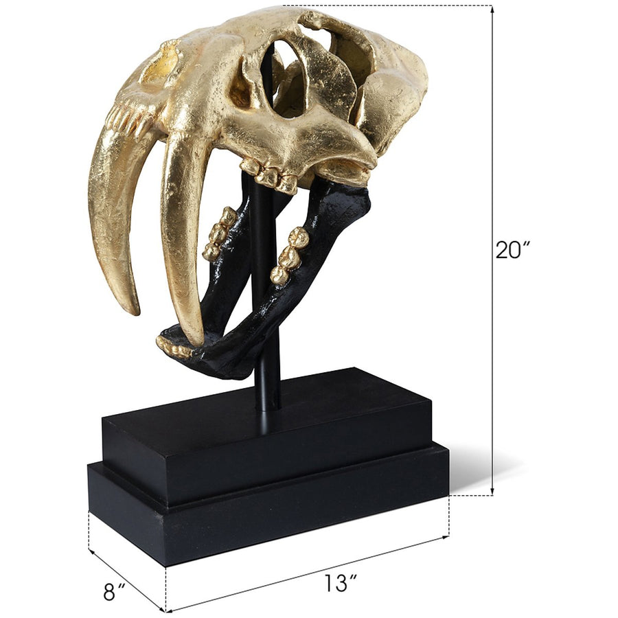 Phillips Collection Saber Tooth Tiger Skull Sculpture