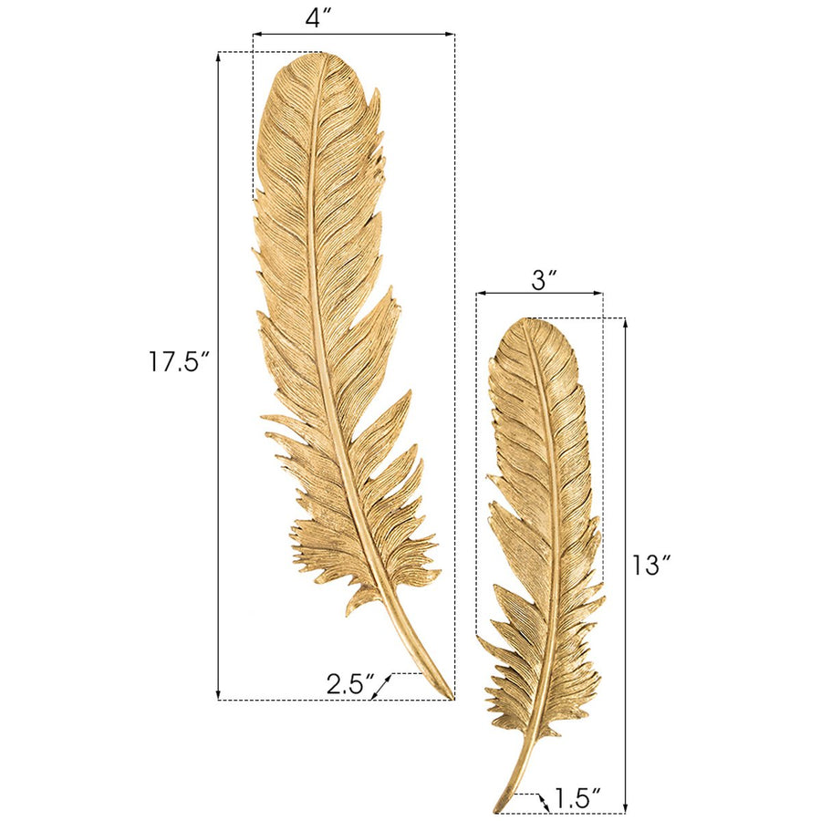 Phillips Collection Feathers Wall Art, 2-Piece Set