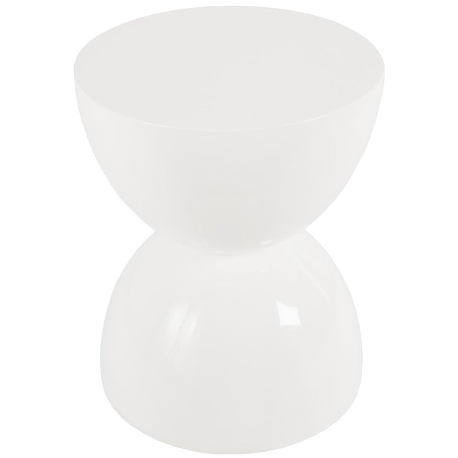 Phillips Collection Totem White Gel Coat Outdoor Stool