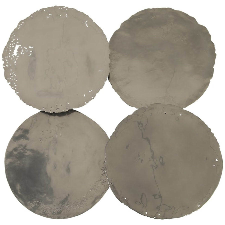 Phillips Collection Cast Oil Drum Wall Discs, Set of 4