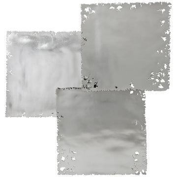 Phillips Collection Galvanized Square Wall Tile, 3-Piece Set