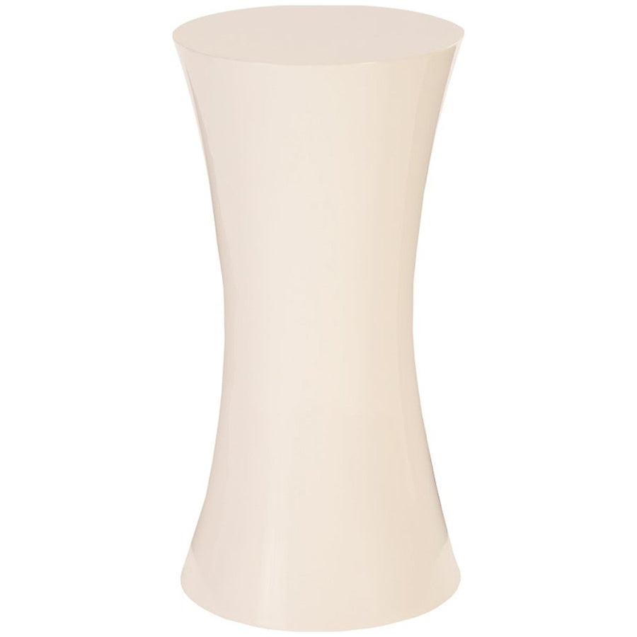 Phillips Collection Ave Pedestal, Gel Coat White