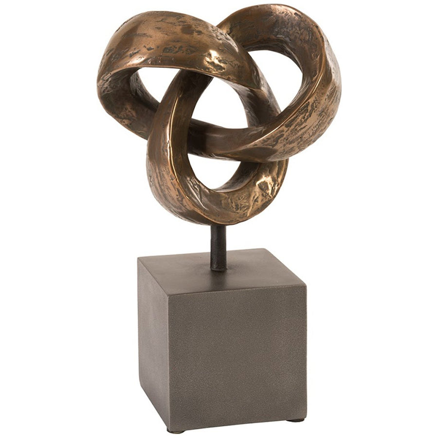 Phillips Collection Trifoil Table Sculpture, Bronze