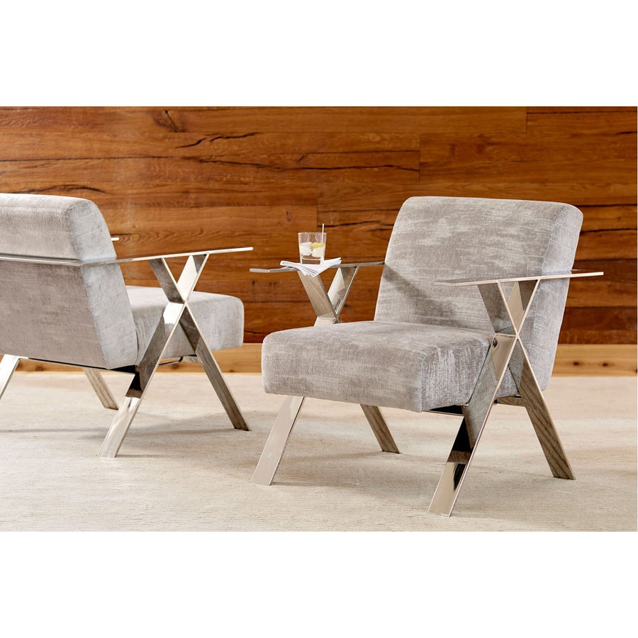 Phillips Collection Allure Club Chair, Diva Gray