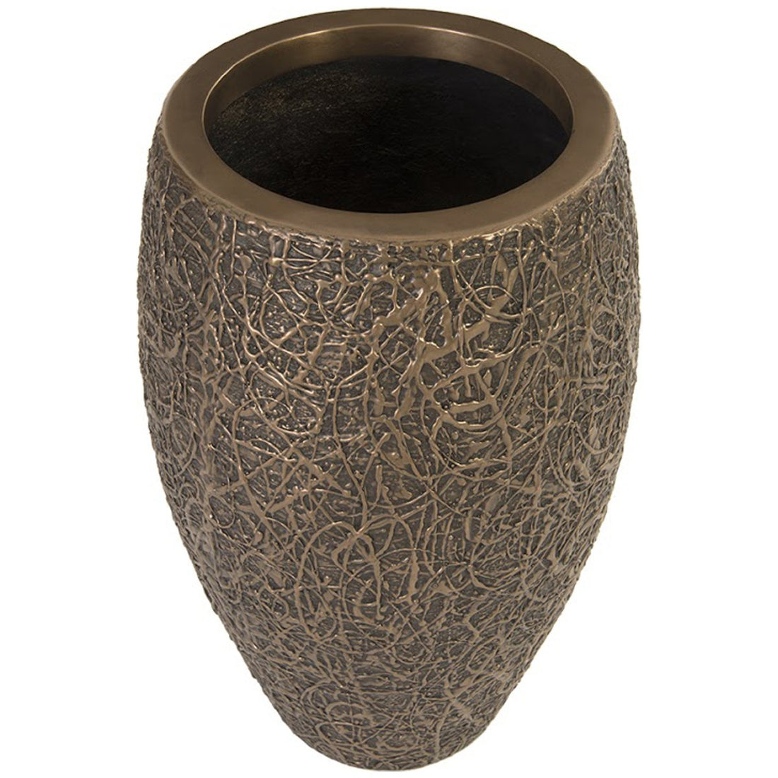 Phillips Collection String Theory Outdoor Planter, Bronze