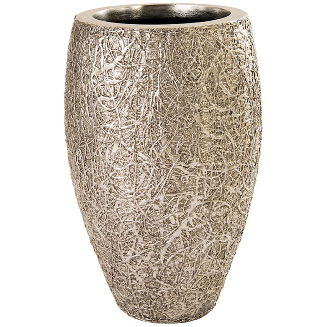 Phillips Collection String Theory Planter, Silver Leaf