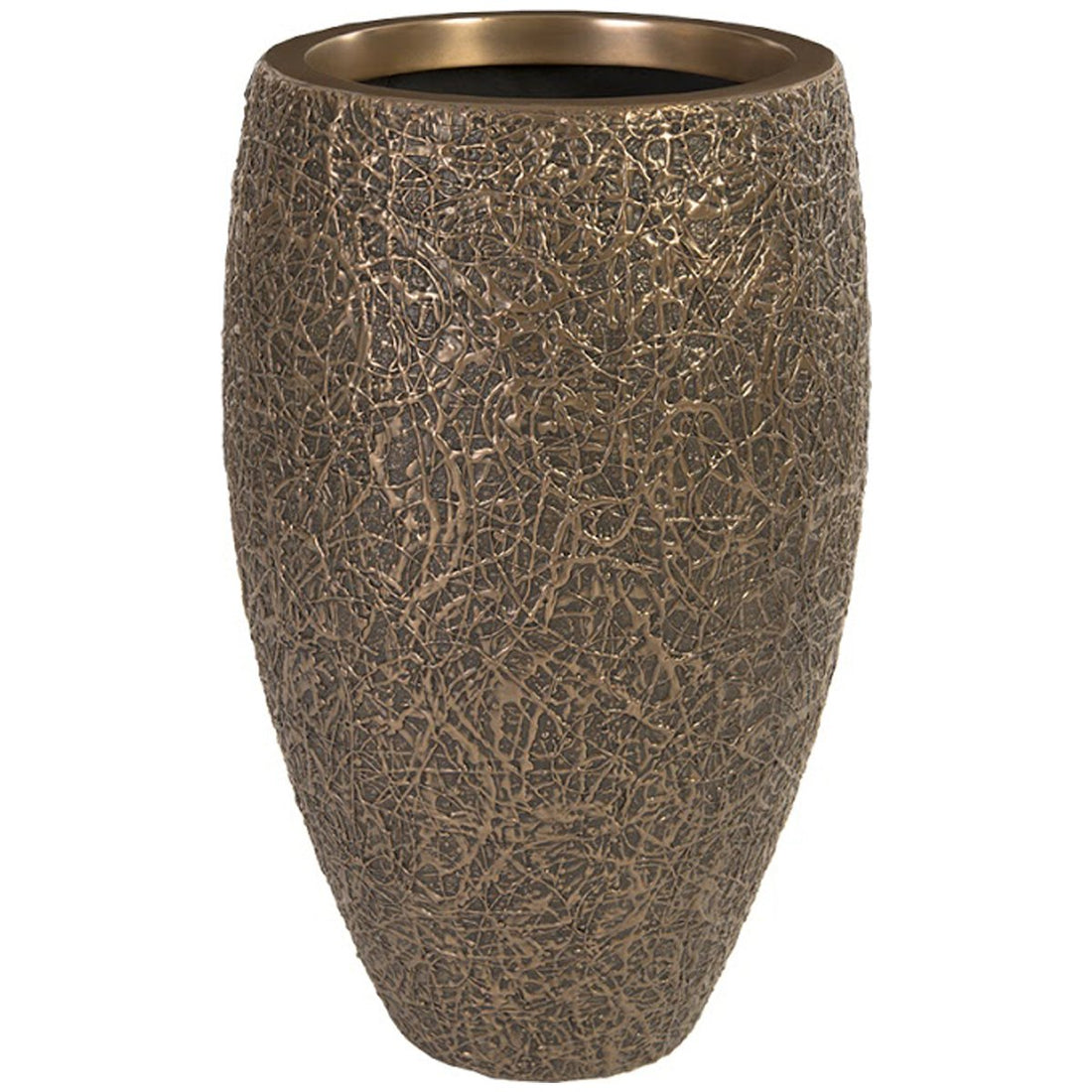 Phillips Collection String Theory Outdoor Planter, Bronze