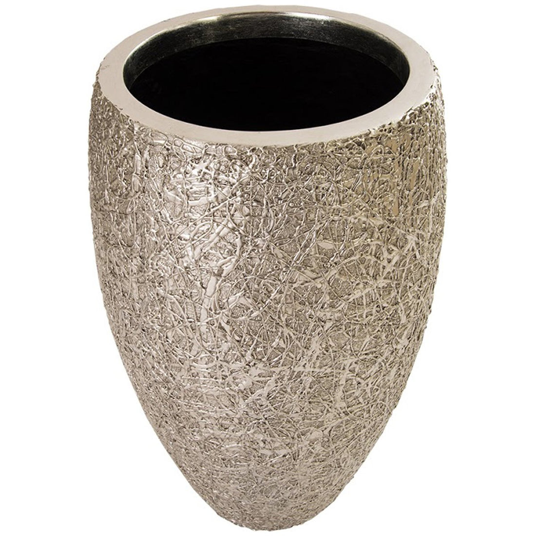 Phillips Collection String Theory Planter, Silver Leaf