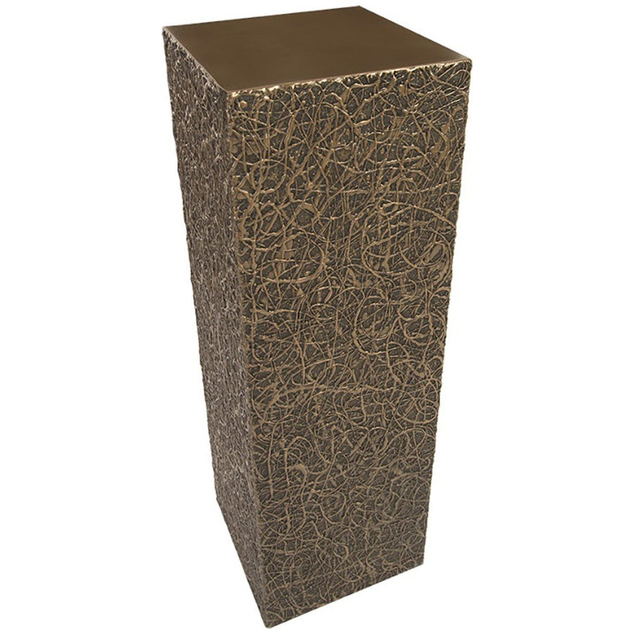 Phillips Collection String Theory Outdoor Pedestal, Bronze