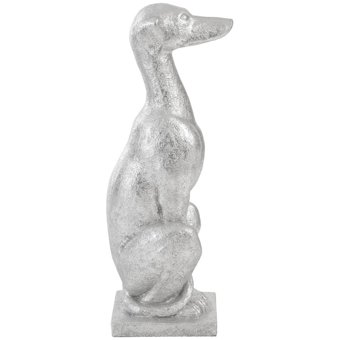 Phillips Collection Greyhound Sculpture, Silver Leaf