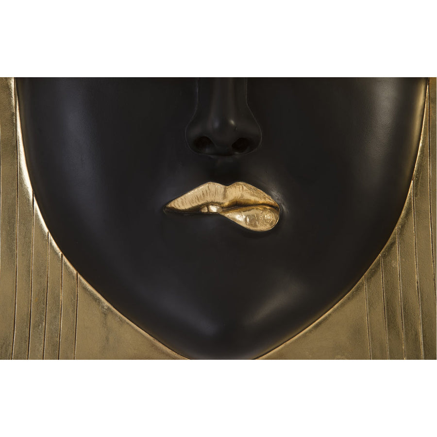 Phillips Collection Fashion Faces Pout Black and Gold Wall Art