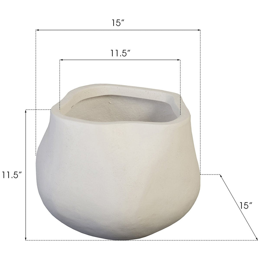 Phillips Collection Claire Tarn Small White Planter