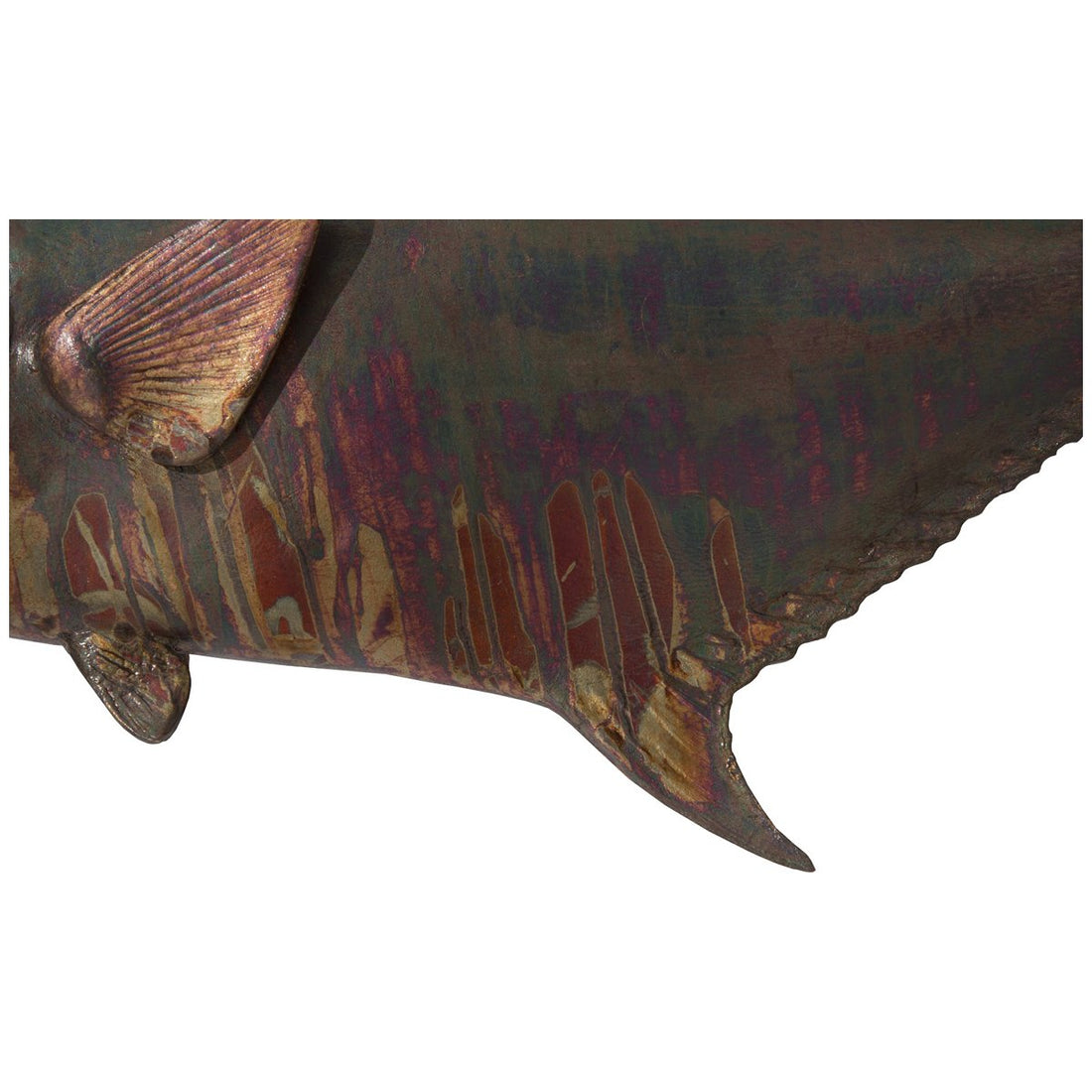 Phillips Collection Permit Fish Wall Sculpture, Copper Patina