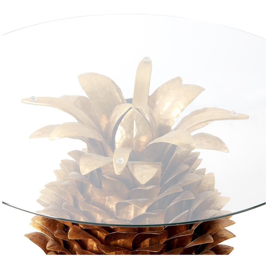 Villa & House Pineapple Cocktail Table, Clear Top