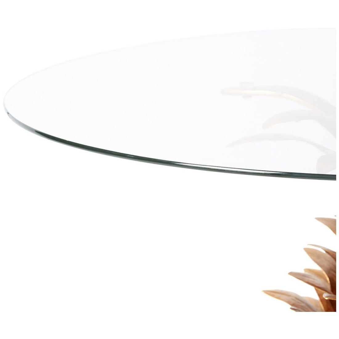 Villa & House Pineapple Cocktail Table, Clear Top