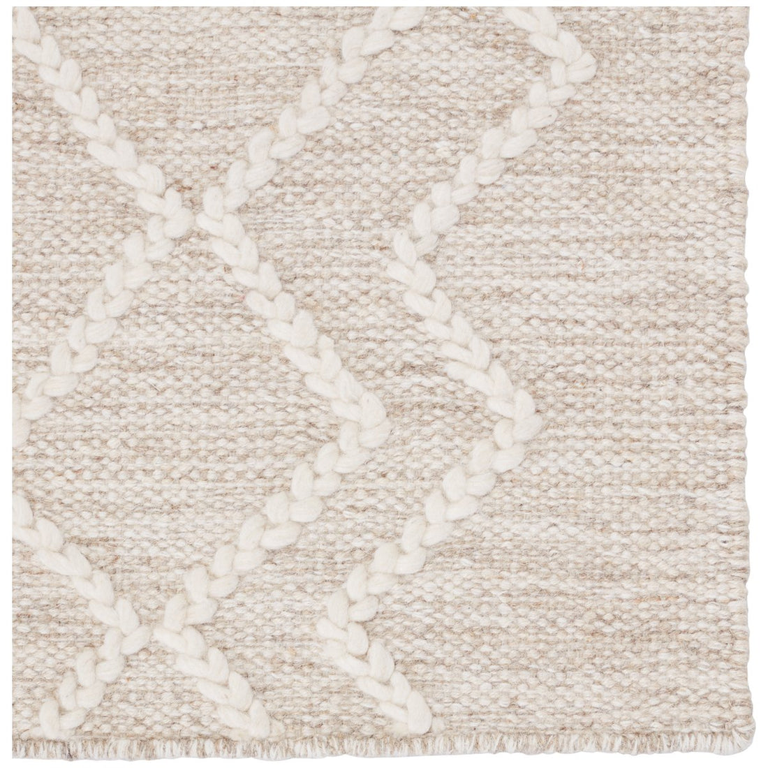 Jaipur Plateau Moab Geometric Trellis Light Gray Ivory PLT01 Rug