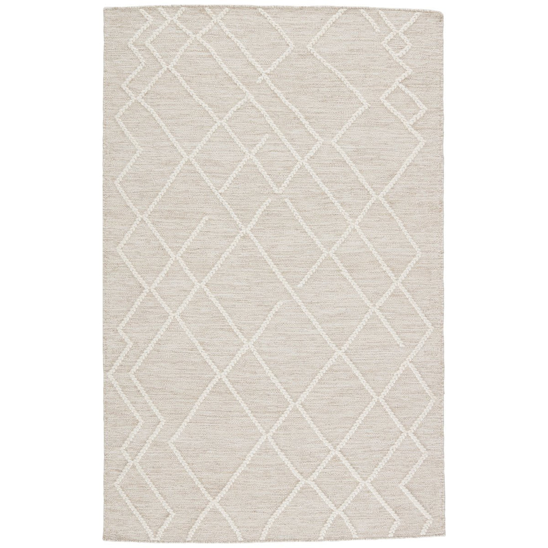 Jaipur Plateau Moab Geometric Trellis Light Gray Ivory PLT01 Rug