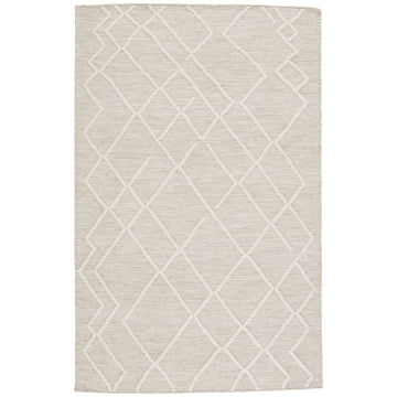 Jaipur Plateau Moab Geometric Trellis Light Gray Ivory PLT01 Rug