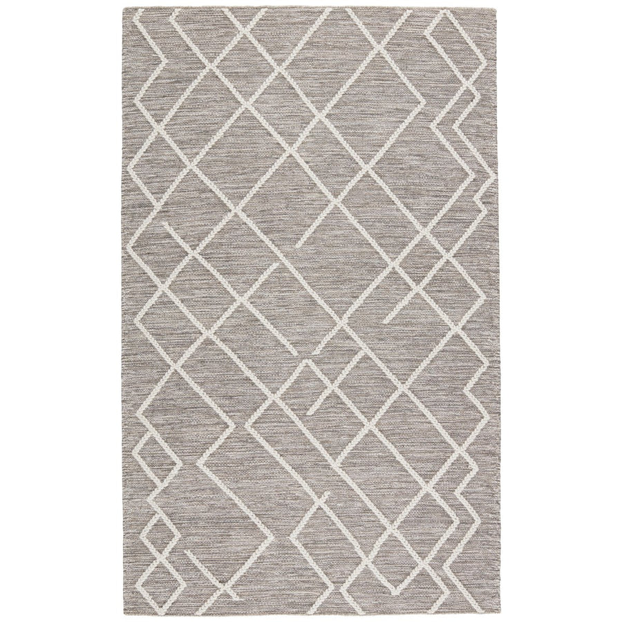 Jaipur Plateau Moab Geometric Trellis Gray Ivory PLT02 Rug