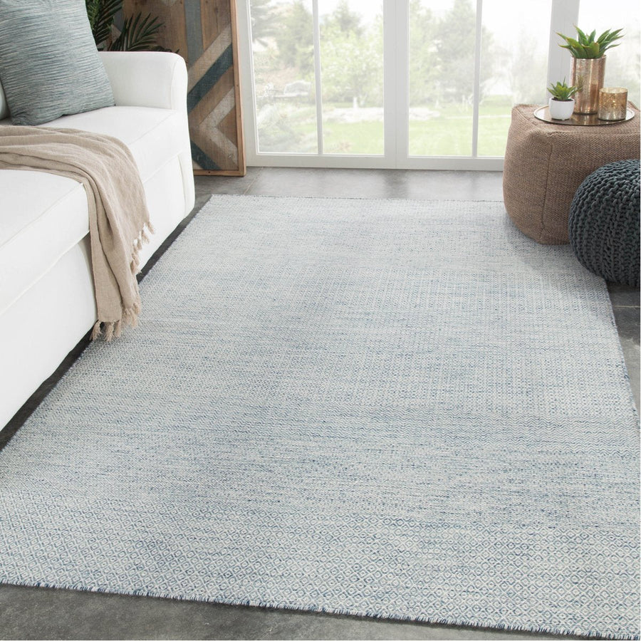 Jaipur Poise Glace Geometric Trellis Light Blue Ivory POE05 Rug