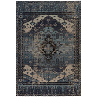 Jaipur Polaris Cicero Medallion Tribal Blue Gray POL39 Rug