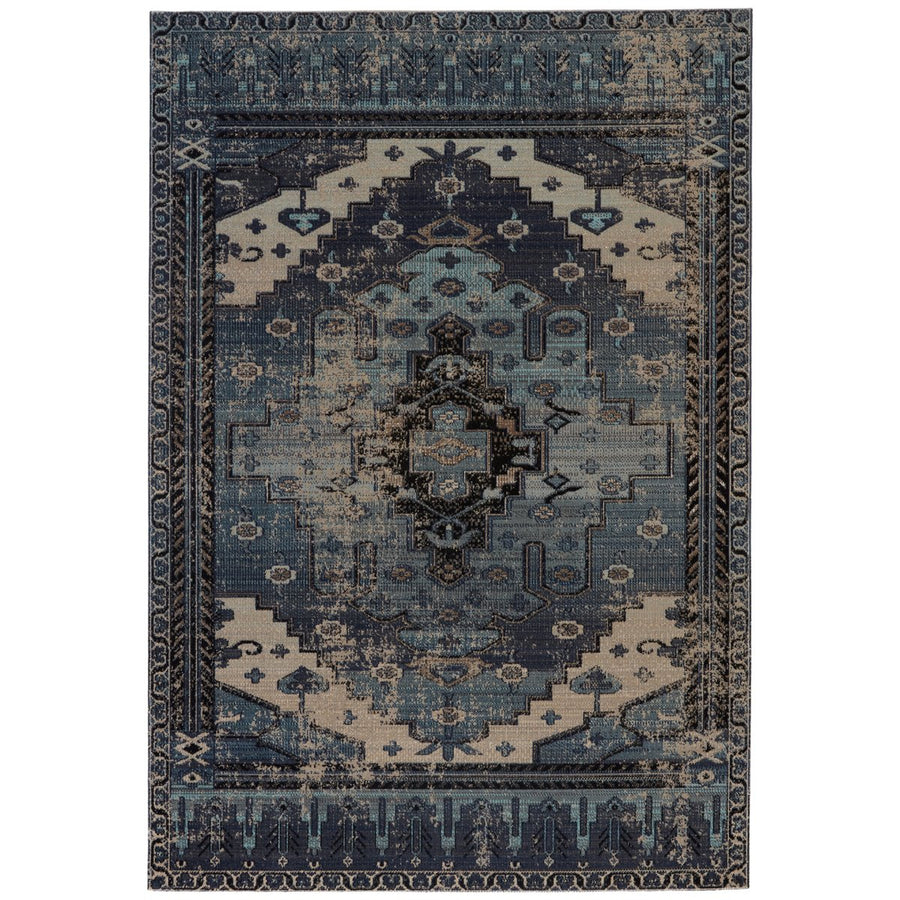 Jaipur Polaris Cicero Medallion Tribal Blue Gray POL39 Rug