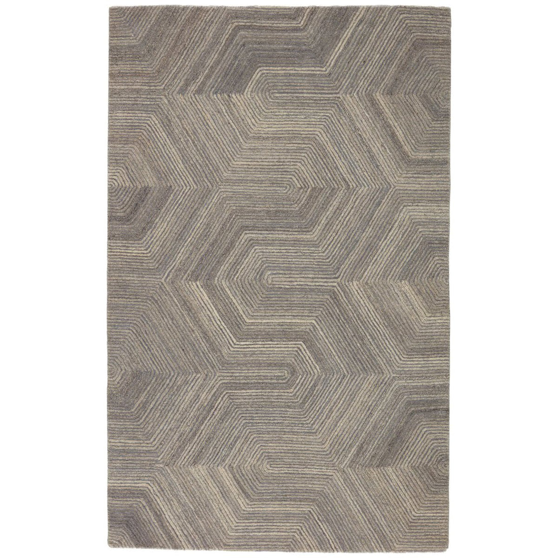 Jaipur Pathways by Verde Home Rome Geometric Gray PVH04 Rug