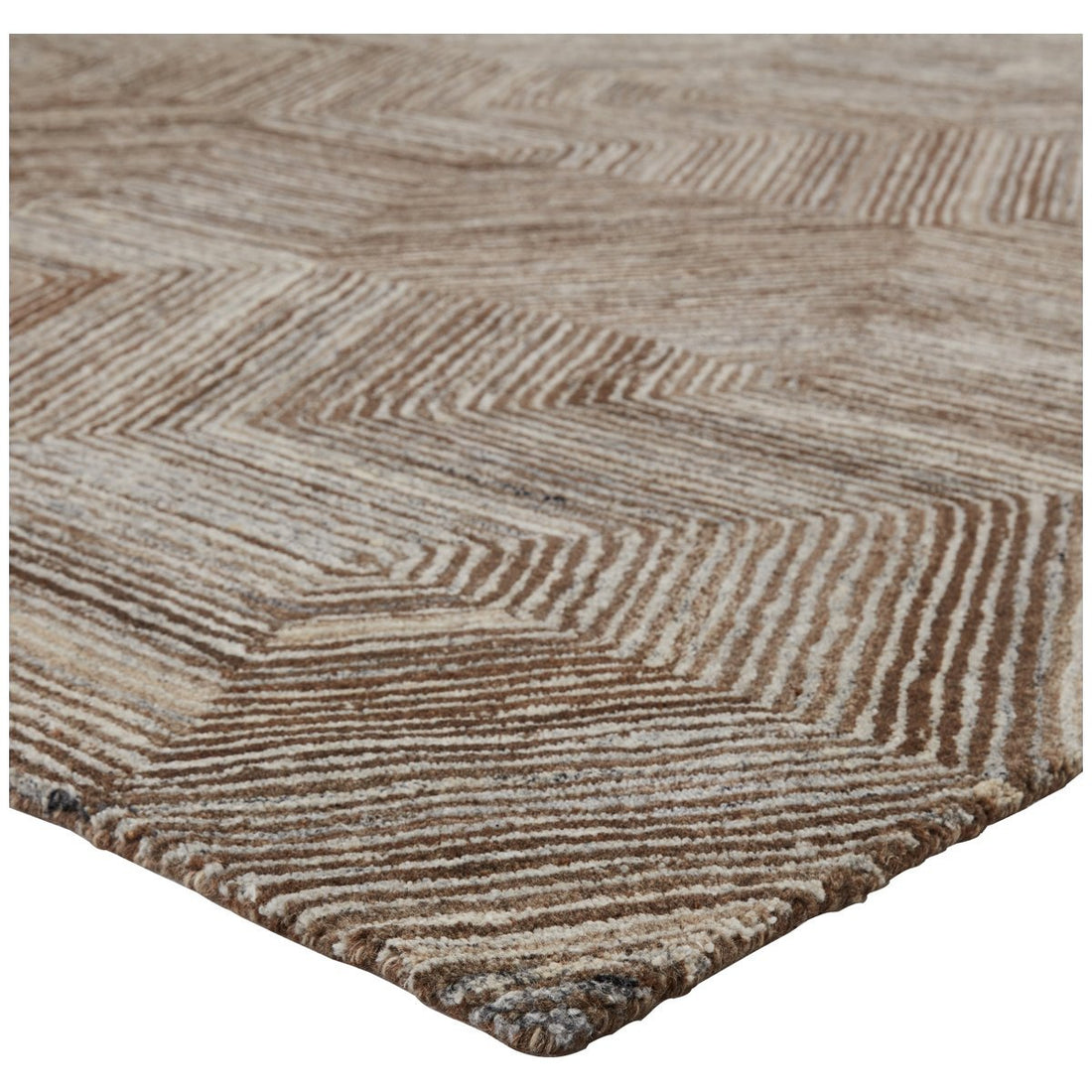 Jaipur Pathways by Verde Home Rome Geometric Brown PVH05 Rug