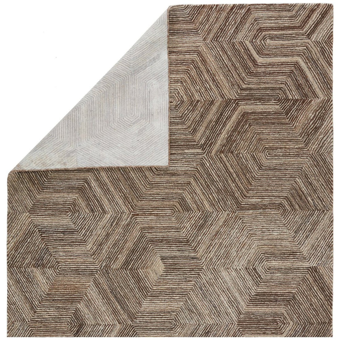 Jaipur Pathways by Verde Home Rome Geometric Brown PVH05 Rug