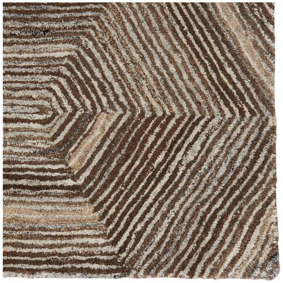 Jaipur Pathways by Verde Home Rome Geometric Brown PVH05 Rug