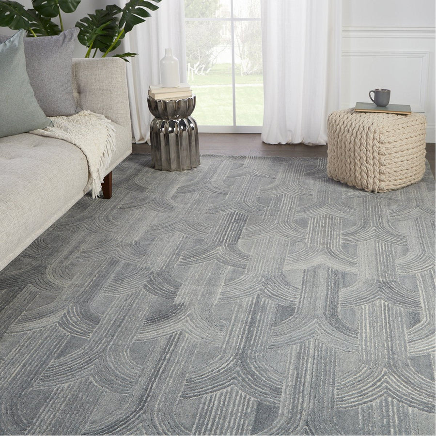 Jaipur Pathways by Verde Home Manhattan Trellis Gray PVH08 Rug