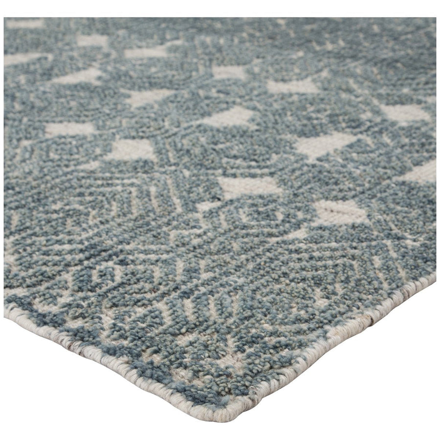 Jaipur Reign Abelle Medallion Geometric Teal Light Gray REI12 Rug