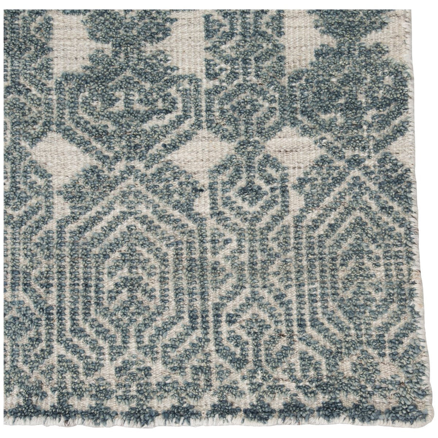 Jaipur Reign Abelle Medallion Geometric Teal Light Gray REI12 Rug