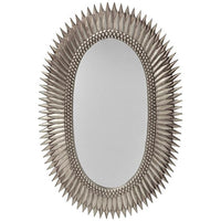 Worlds Away Oval Starburst Mirror