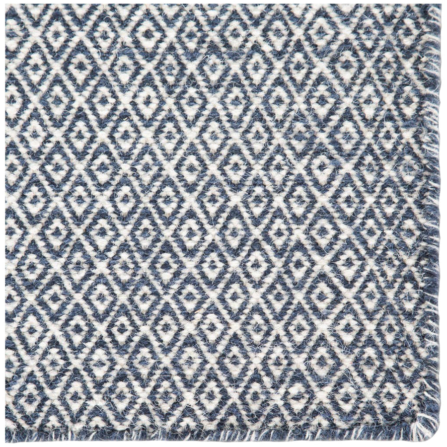 Jaipur Poise Glace Geometric Dark Blue Ivory POE04 Rug