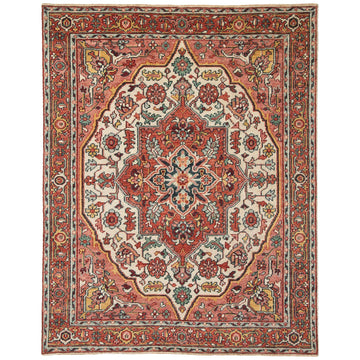 Jaipur Salinas Tavola Medallion Pink Multicolor SLN04 Rug