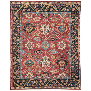 Jaipur Salinas Aika Medallion Red Multicolor SLN02 Rug