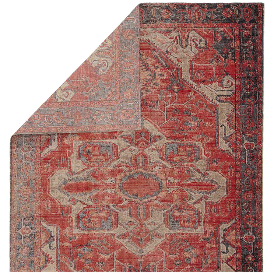 Jaipur Polaris Leighton Medallion Red Blue POL06 Rug