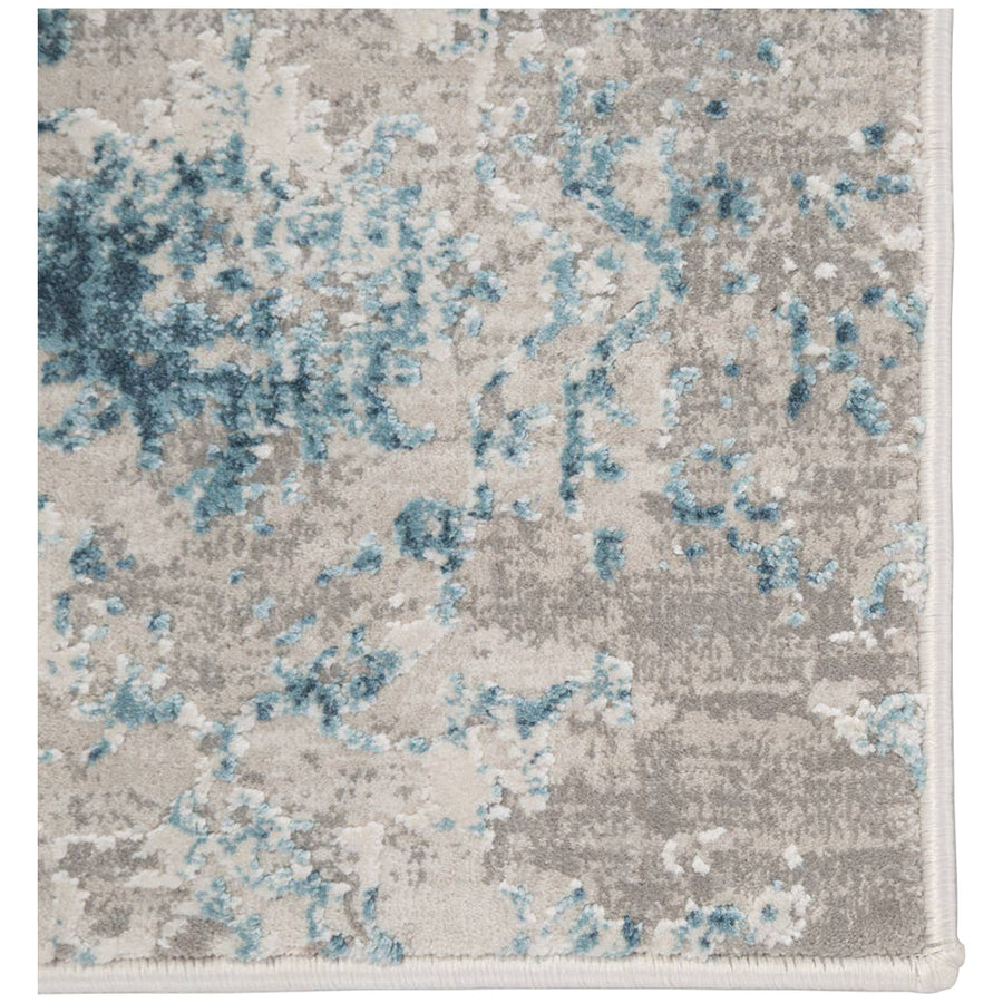 Jaipur Cirque Siena Damask Blue Ivory CIQ20 Rug