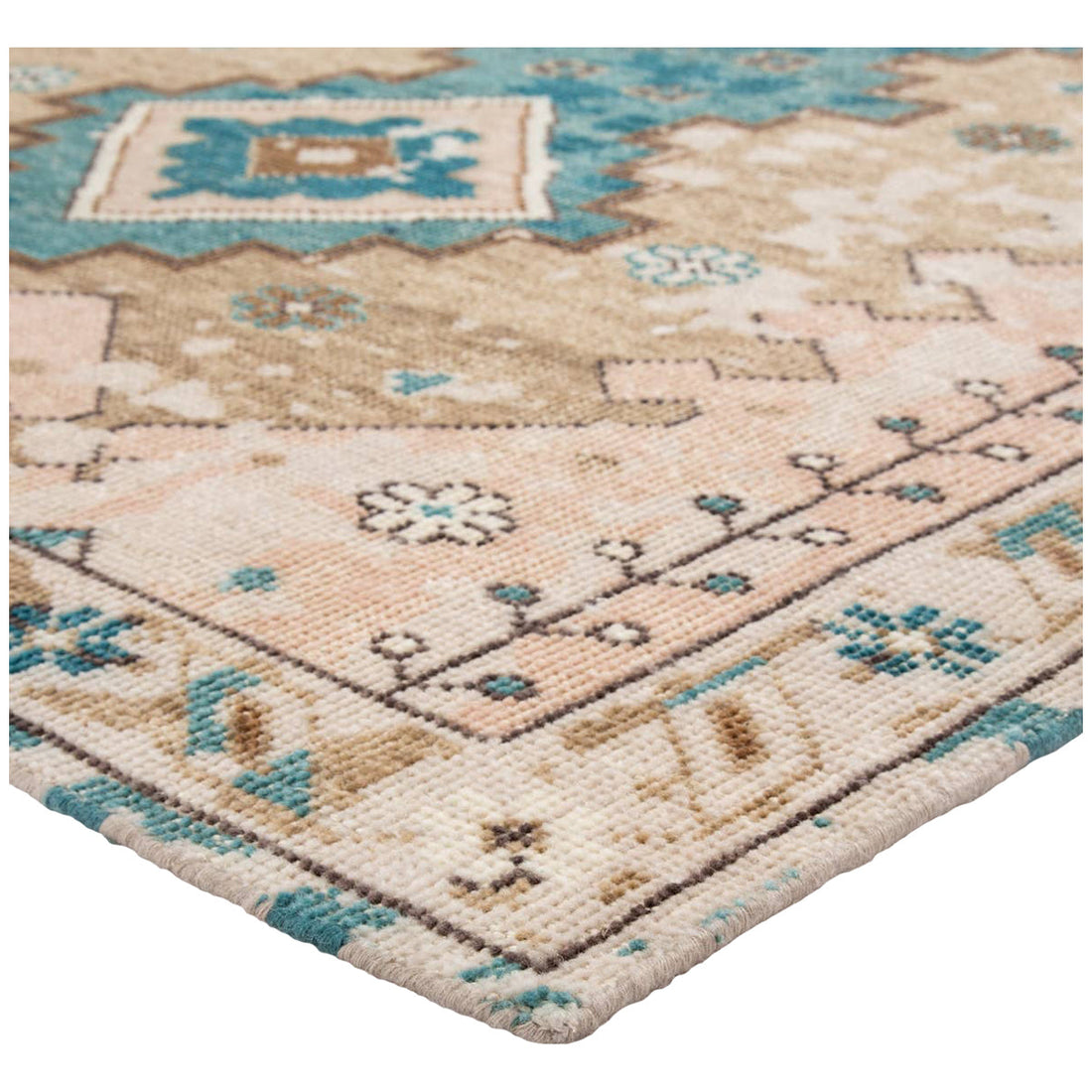 Jaipur Kai Pathos Medallion Pink Blue KAI09 Rug