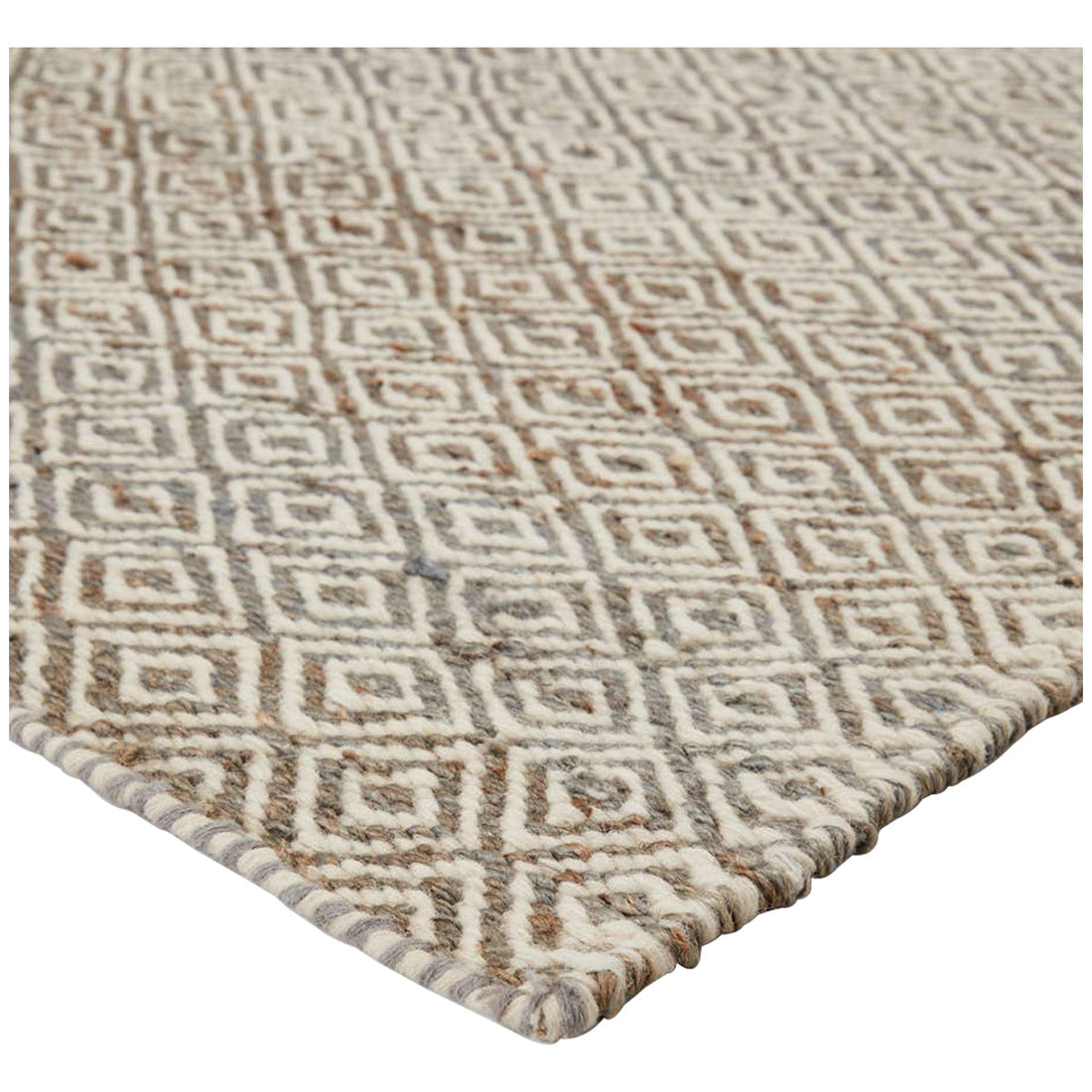 Jaipur Naturals Ambary Wales White/Medium Gray AMB02 Area Rug