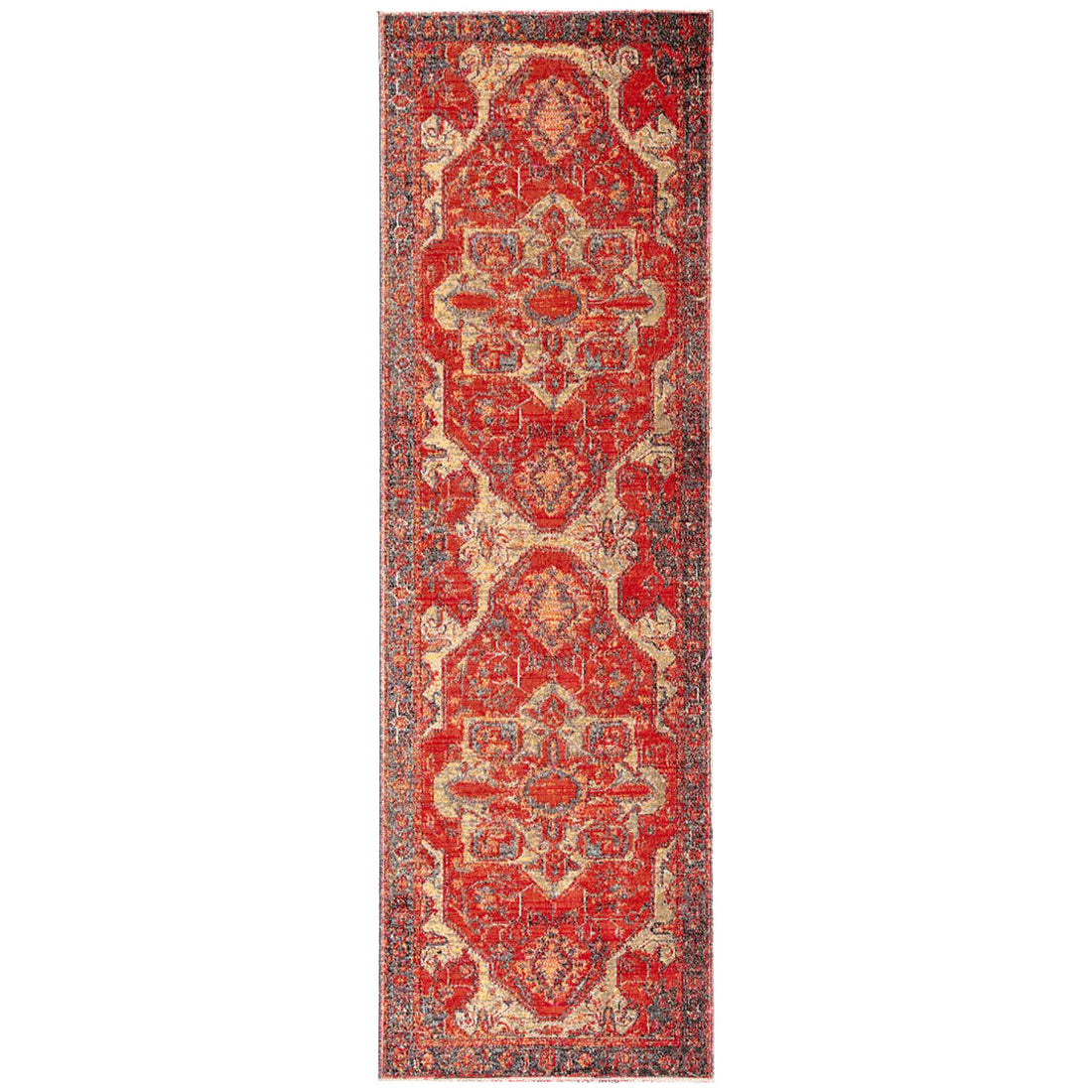 Jaipur Polaris Leighton Medallion Red Blue POL06 Rug