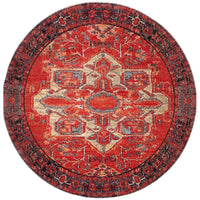 Jaipur Polaris Leighton Medallion Red Blue POL06 Rug